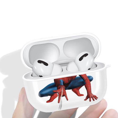 Spider Man スパイダーマン 【AirPods Pro用】ハードシェル保護ケース 耐衝撃・防指紋・カラビナ付き商品仕様