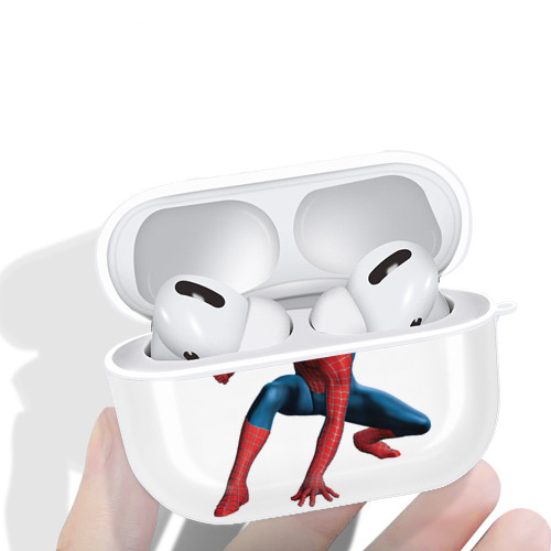 Spider Man スパイダーマン 【AirPods Pro用】ハードシェル保護ケース 耐衝撃・防指紋・カラビナ付き商品仕様