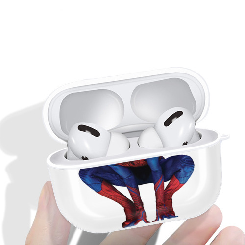 Spider Man スパイダーマン 【AirPods Pro用】ハードシェル保護ケース 耐衝撃・防指紋・カラビナ付き商品仕様