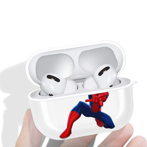 Spider Man スパイダーマン 【AirPods Pro用】ハードシェル保護ケース 耐衝撃・防指紋・カラビナ付き商品仕様