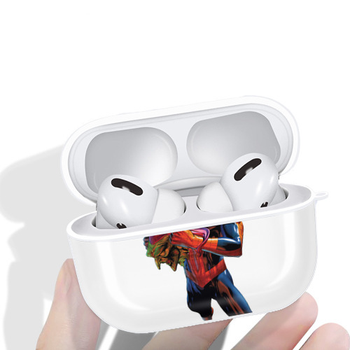 Spider Man スパイダーマン 【AirPods Pro用】ハードシェル保護ケース 耐衝撃・防指紋・カラビナ付き商品仕様