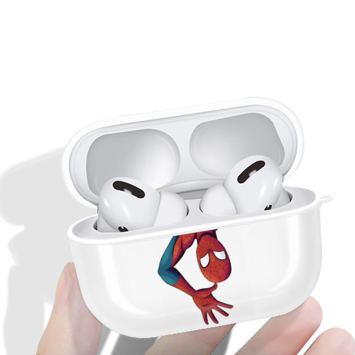 Spider Man スパイダーマン 【AirPods Pro用】ハードシェル保護ケース 耐衝撃・防指紋・カラビナ付き商品仕様