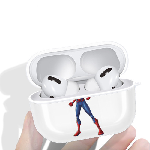 Spider Man スパイダーマン 【AirPods Pro用】ハードシェル保護ケース 耐衝撃・防指紋・カラビナ付き商品仕様