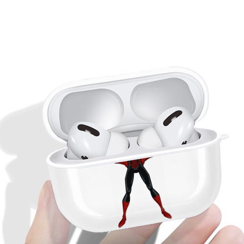 Spider Man スパイダーマン 【AirPods Pro用】ハードシェル保護ケース 耐衝撃・防指紋・カラビナ付き商品仕様