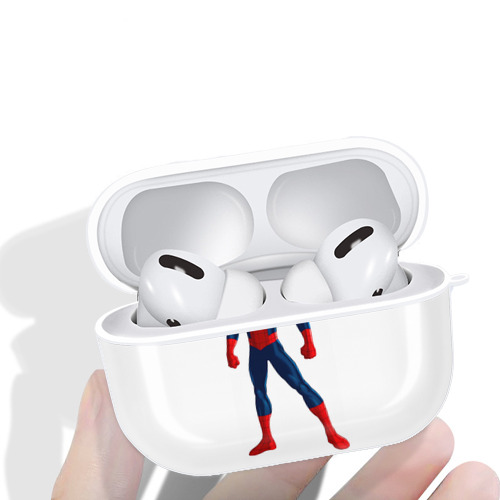 Spider Man スパイダーマン 【AirPods Pro用】ハードシェル保護ケース 耐衝撃・防指紋・カラビナ付き商品仕様