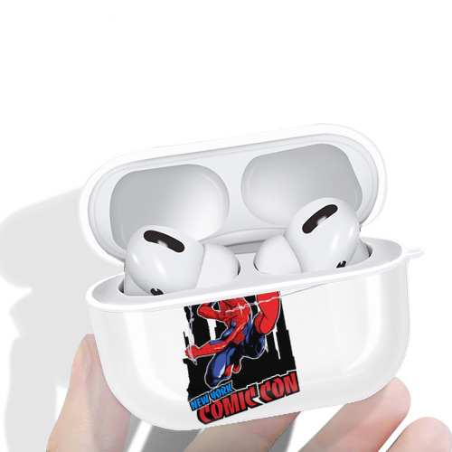 Spider Man スパイダーマン 【AirPods Pro用】ハードシェル保護ケース 耐衝撃・防指紋・カラビナ付き商品仕様