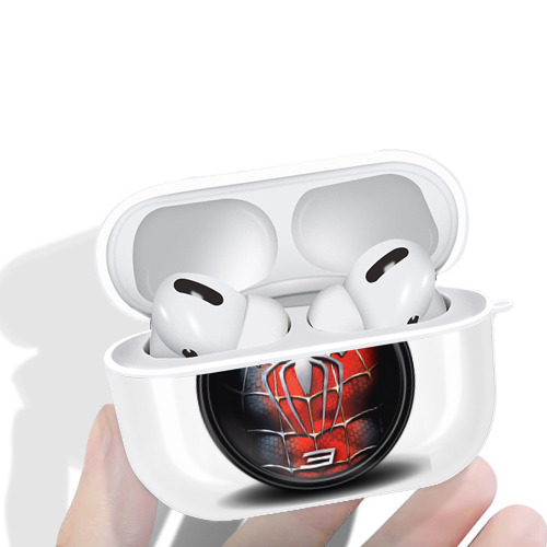 Spider Man スパイダーマン 【AirPods Pro用】ハードシェル保護ケース 耐衝撃・防指紋・カラビナ付き商品仕様