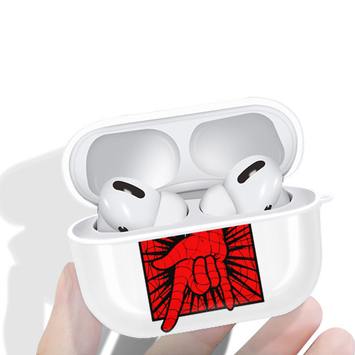 Spider Man スパイダーマン 【AirPods Pro用】ハードシェル保護ケース 耐衝撃・防指紋・カラビナ付き商品仕様