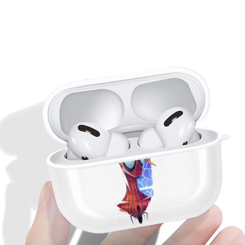 Spider Man スパイダーマン 【AirPods Pro用】ハードシェル保護ケース 耐衝撃・防指紋・カラビナ付き商品仕様