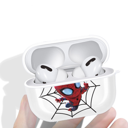 Spider Man スパイダーマン 【AirPods Pro用】ハードシェル保護ケース 耐衝撃・防指紋・カラビナ付き商品仕様