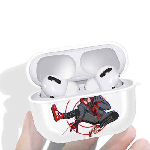 Spider Man スパイダーマン 【AirPods Pro用】ハードシェル保護ケース 耐衝撃・防指紋・カラビナ付き商品仕様