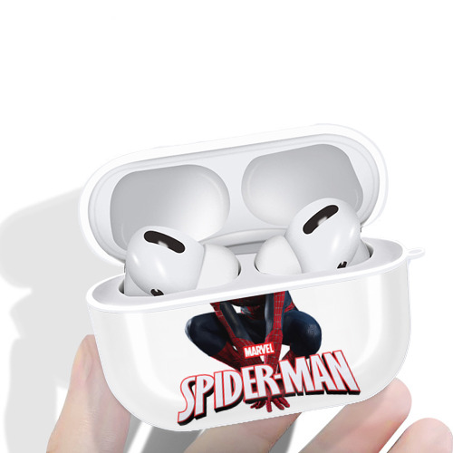 Spider Man スパイダーマン 【AirPods Pro用】ハードシェル保護ケース 耐衝撃・防指紋・カラビナ付き商品仕様