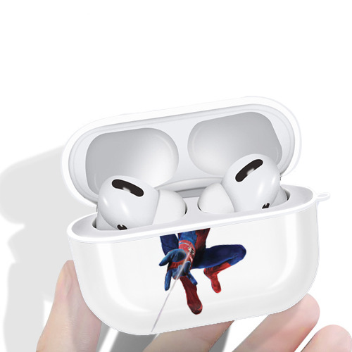 Spider Man スパイダーマン 【AirPods Pro用】ハードシェル保護ケース 耐衝撃・防指紋・カラビナ付き商品仕様