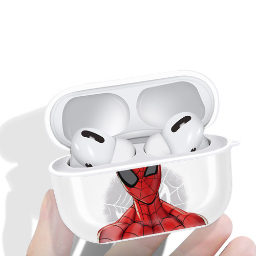 Spider Man スパイダーマン 【AirPods Pro用】ハードシェル保護ケース 耐衝撃・防指紋・カラビナ付き商品仕様