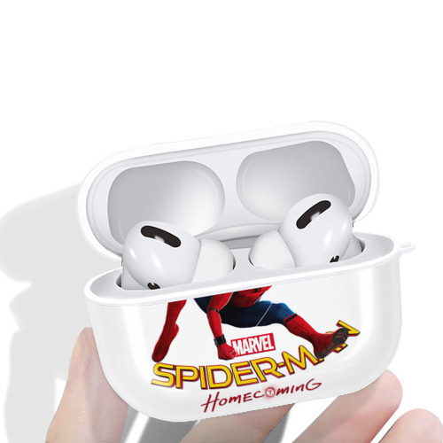 Spider Man スパイダーマン 【AirPods Pro用】ハードシェル保護ケース 耐衝撃・防指紋・カラビナ付き商品仕様
