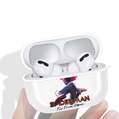 Spider Man スパイダーマン 【AirPods Pro用】ハードシェル保護ケース 耐衝撃・防指紋・カラビナ付き商品仕様