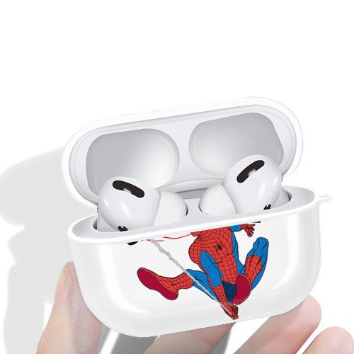Spider Man スパイダーマン 【AirPods Pro用】ハードシェル保護ケース 耐衝撃・防指紋・カラビナ付き商品仕様