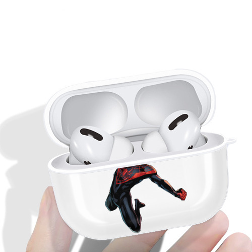 Spider Man スパイダーマン 【AirPods Pro用】ハードシェル保護ケース 耐衝撃・防指紋・カラビナ付き商品仕様