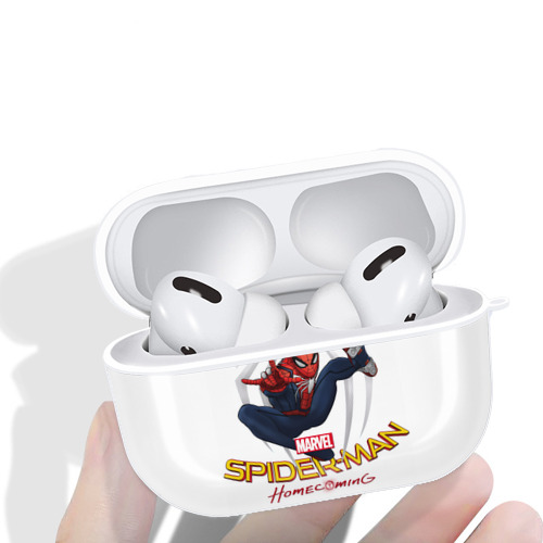 Spider Man スパイダーマン 【AirPods Pro用】ハードシェル保護ケース 耐衝撃・防指紋・カラビナ付き商品仕様