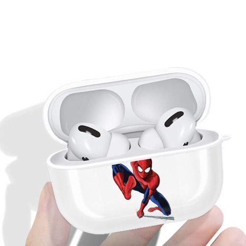 Spider Man スパイダーマン 【AirPods Pro用】ハードシェル保護ケース 耐衝撃・防指紋・カラビナ付き商品仕様