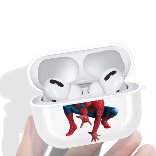 Spider Man スパイダーマン 【AirPods Pro用】ハードシェル保護ケース 耐衝撃・防指紋・カラビナ付き商品仕様