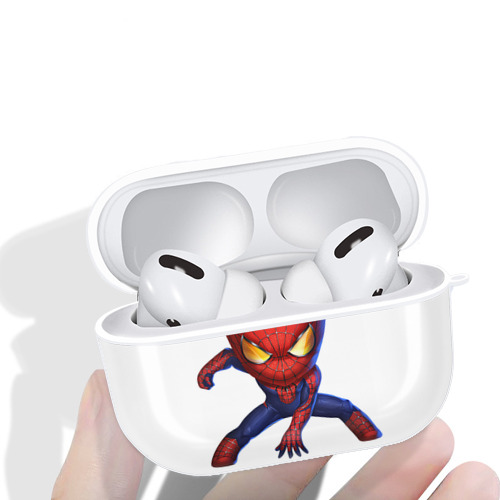 Spider Man スパイダーマン 【AirPods Pro用】ハードシェル保護ケース 耐衝撃・防指紋・カラビナ付き商品仕様
