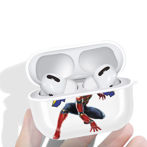 Spider Man スパイダーマン 【AirPods Pro用】ハードシェル保護ケース 耐衝撃・防指紋・カラビナ付き商品仕様