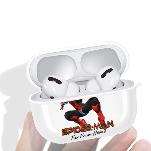 Spider Man スパイダーマン 【AirPods Pro用】ハードシェル保護ケース 耐衝撃・防指紋・カラビナ付き商品仕様