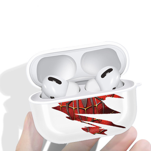 Spider Man スパイダーマン 【AirPods Pro用】ハードシェル保護ケース 耐衝撃・防指紋・カラビナ付き商品仕様