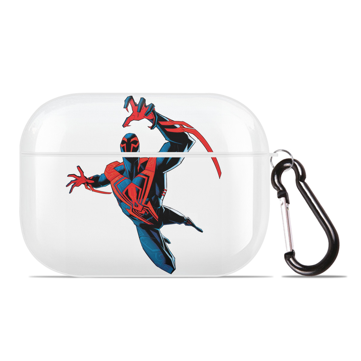 （画像用） Spider Man スパイダーマン 【AirPods Pro用】ハードシェル保護ケース 耐衝撃・防指紋・カラビナ付き商品仕様
