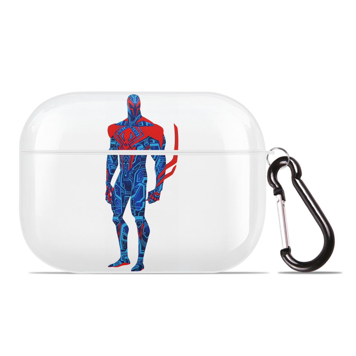 （画像用） Spider Man スパイダーマン 【AirPods Pro用】ハードシェル保護ケース 耐衝撃・防指紋・カラビナ付き商品仕様