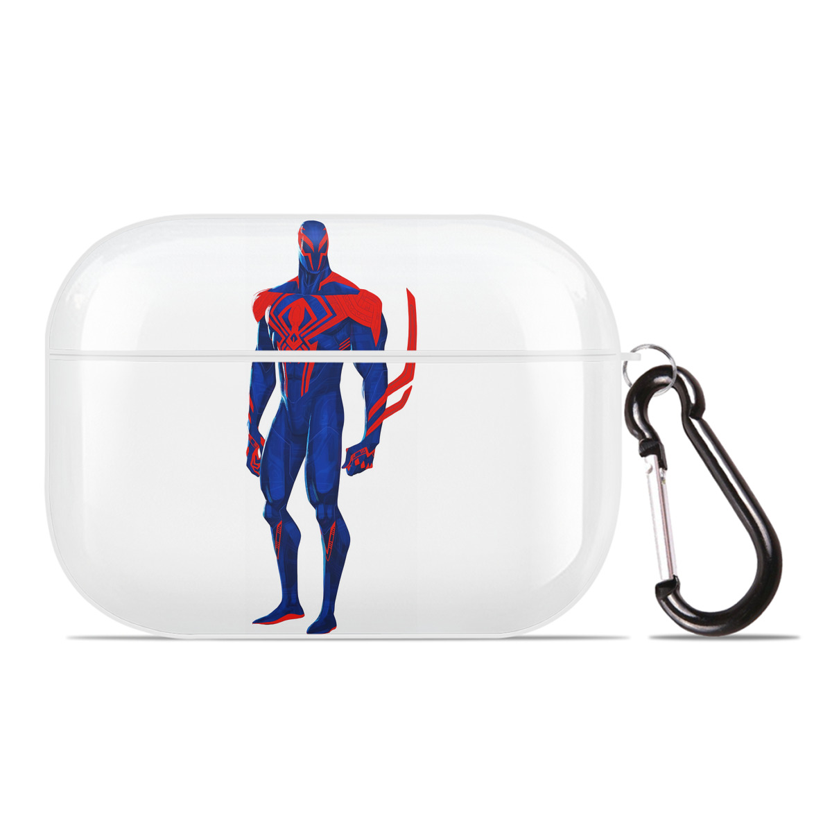 （画像用） Spider Man スパイダーマン 【AirPods Pro用】ハードシェル保護ケース 耐衝撃・防指紋・カラビナ付き商品仕様