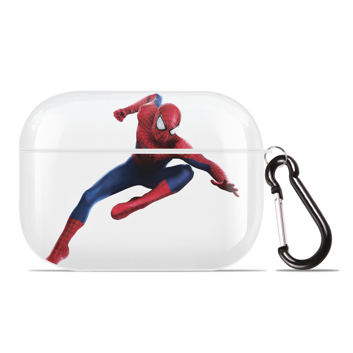 （画像用） Spider Man スパイダーマン 【AirPods Pro用】ハードシェル保護ケース 耐衝撃・防指紋・カラビナ付き商品仕様