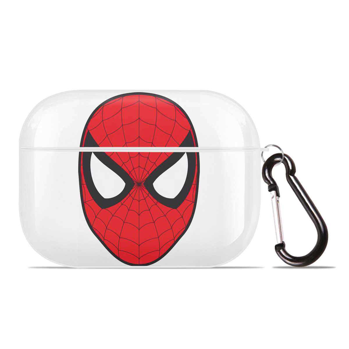 （画像用） Spider Man スパイダーマン 【AirPods Pro用】ハードシェル保護ケース 耐衝撃・防指紋・カラビナ付き商品仕様