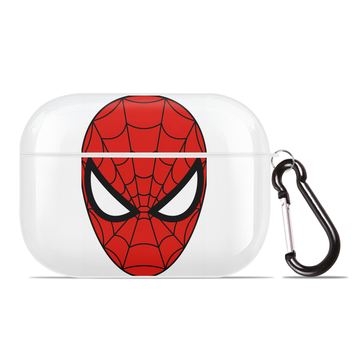 （画像用） Spider Man スパイダーマン 【AirPods Pro用】ハードシェル保護ケース 耐衝撃・防指紋・カラビナ付き商品仕様