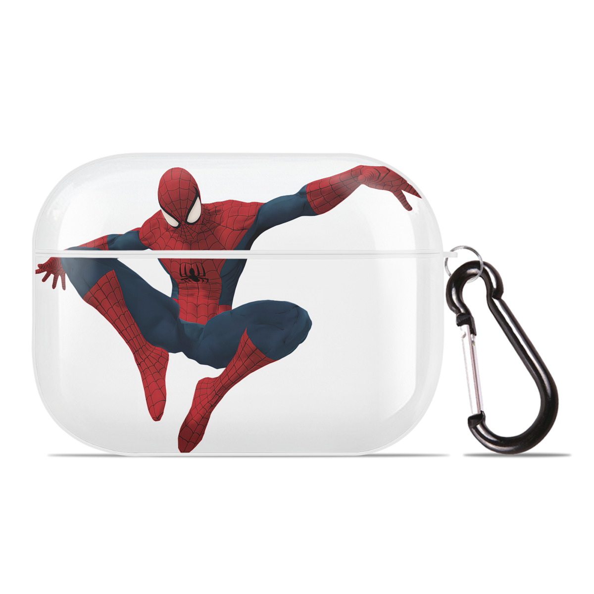 （画像用） Spider Man スパイダーマン 【AirPods Pro用】ハードシェル保護ケース 耐衝撃・防指紋・カラビナ付き商品仕様