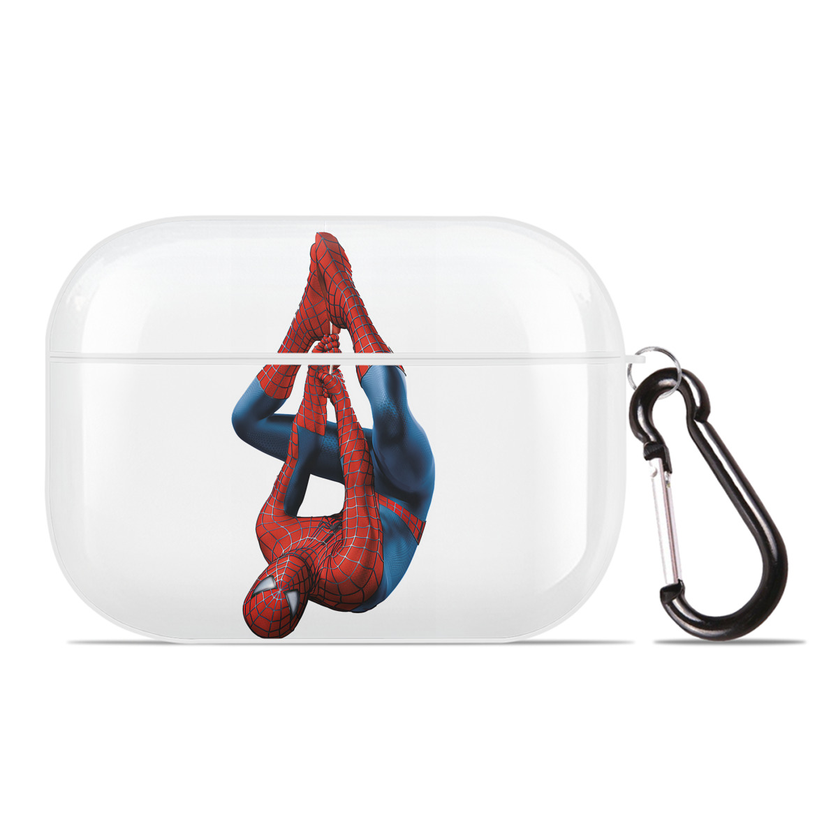 （画像用） Spider Man スパイダーマン 【AirPods Pro用】ハードシェル保護ケース 耐衝撃・防指紋・カラビナ付き商品仕様