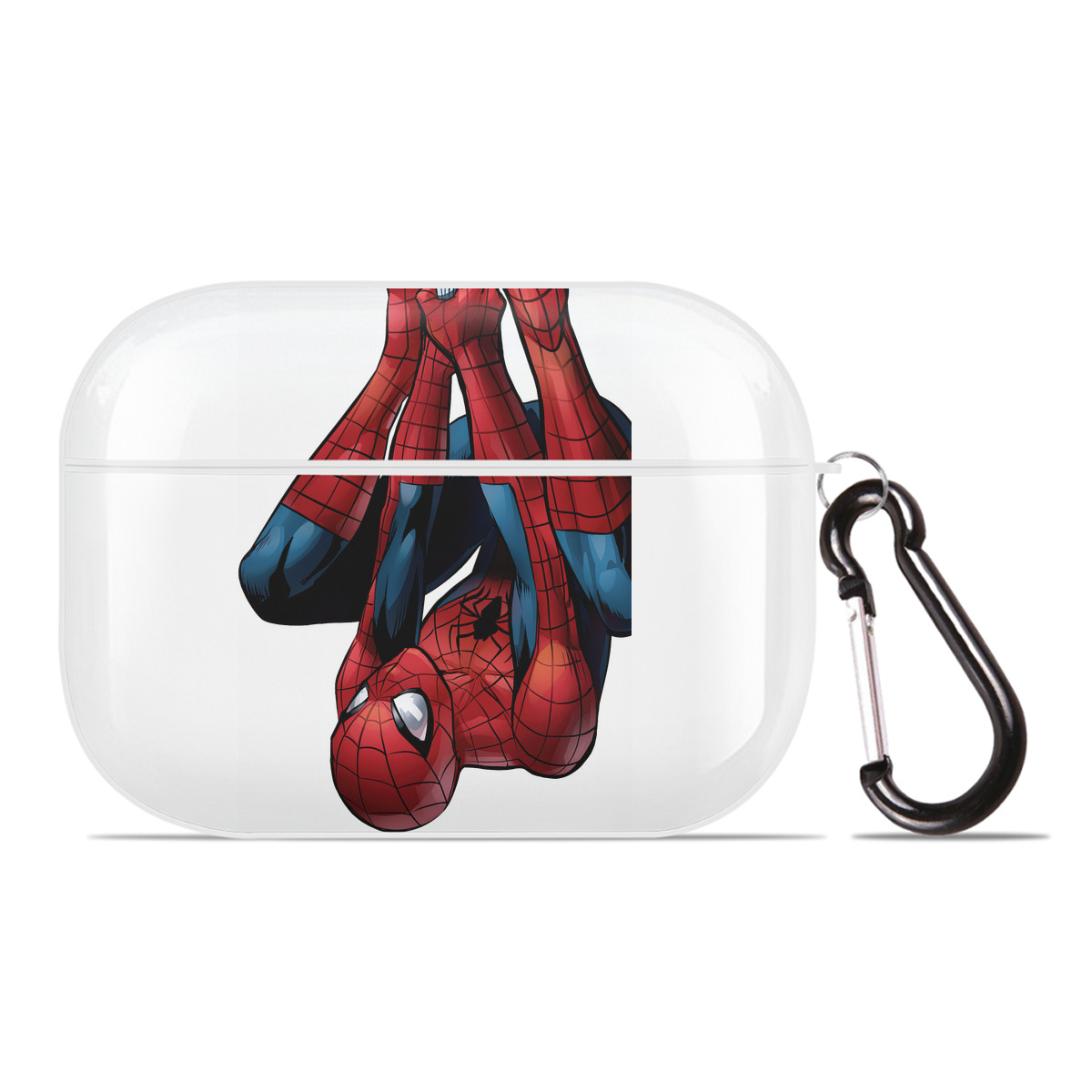 （画像用） Spider Man スパイダーマン 【AirPods Pro用】ハードシェル保護ケース 耐衝撃・防指紋・カラビナ付き商品仕様