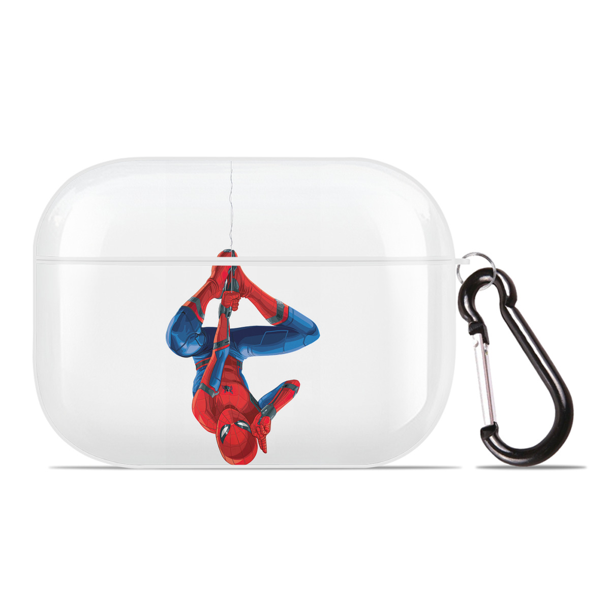 （画像用） Spider Man スパイダーマン 【AirPods Pro用】ハードシェル保護ケース 耐衝撃・防指紋・カラビナ付き商品仕様