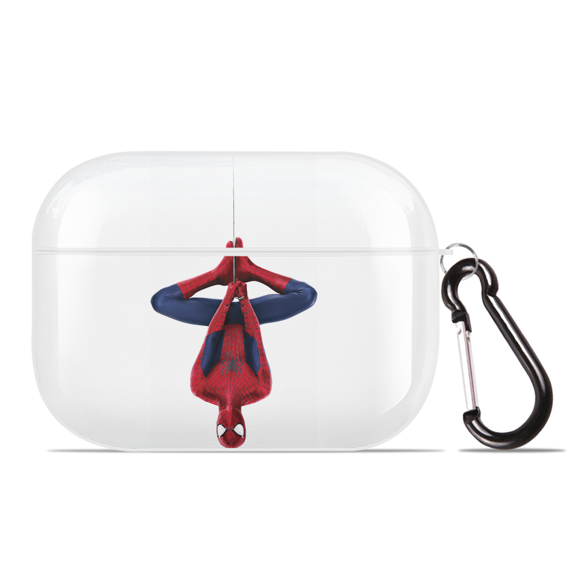 （画像用） Spider Man スパイダーマン 【AirPods Pro用】ハードシェル保護ケース 耐衝撃・防指紋・カラビナ付き商品仕様