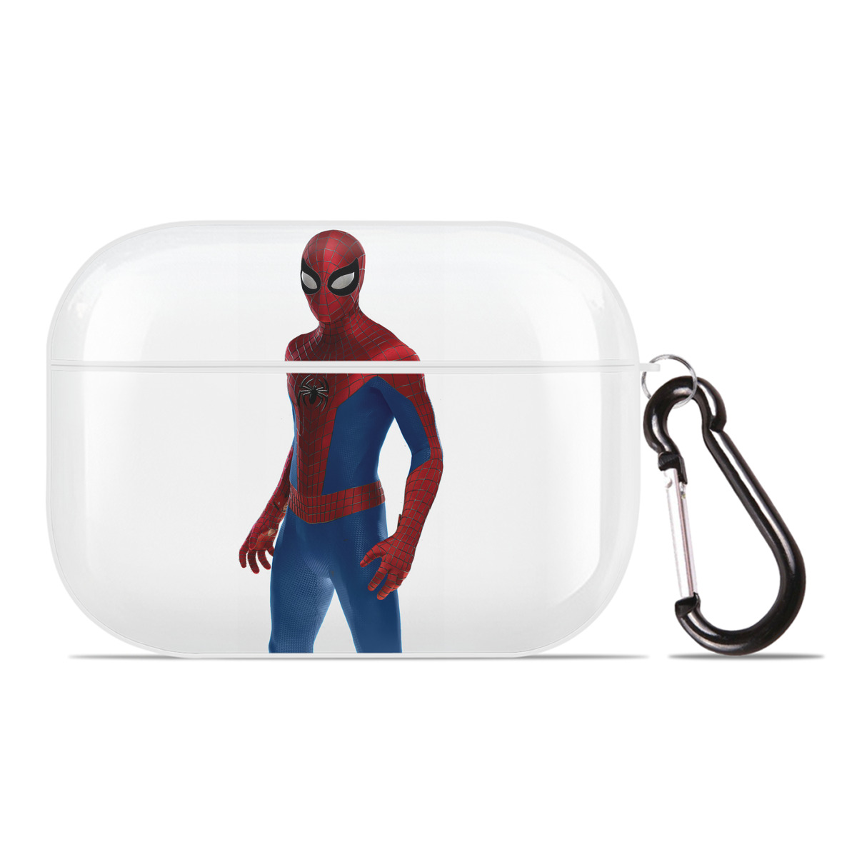 （画像用） Spider Man スパイダーマン 【AirPods Pro用】ハードシェル保護ケース 耐衝撃・防指紋・カラビナ付き商品仕様