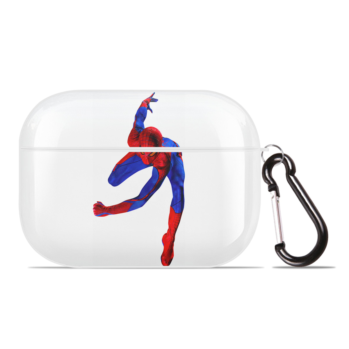 （画像用） Spider Man スパイダーマン 【AirPods Pro用】ハードシェル保護ケース 耐衝撃・防指紋・カラビナ付き商品仕様