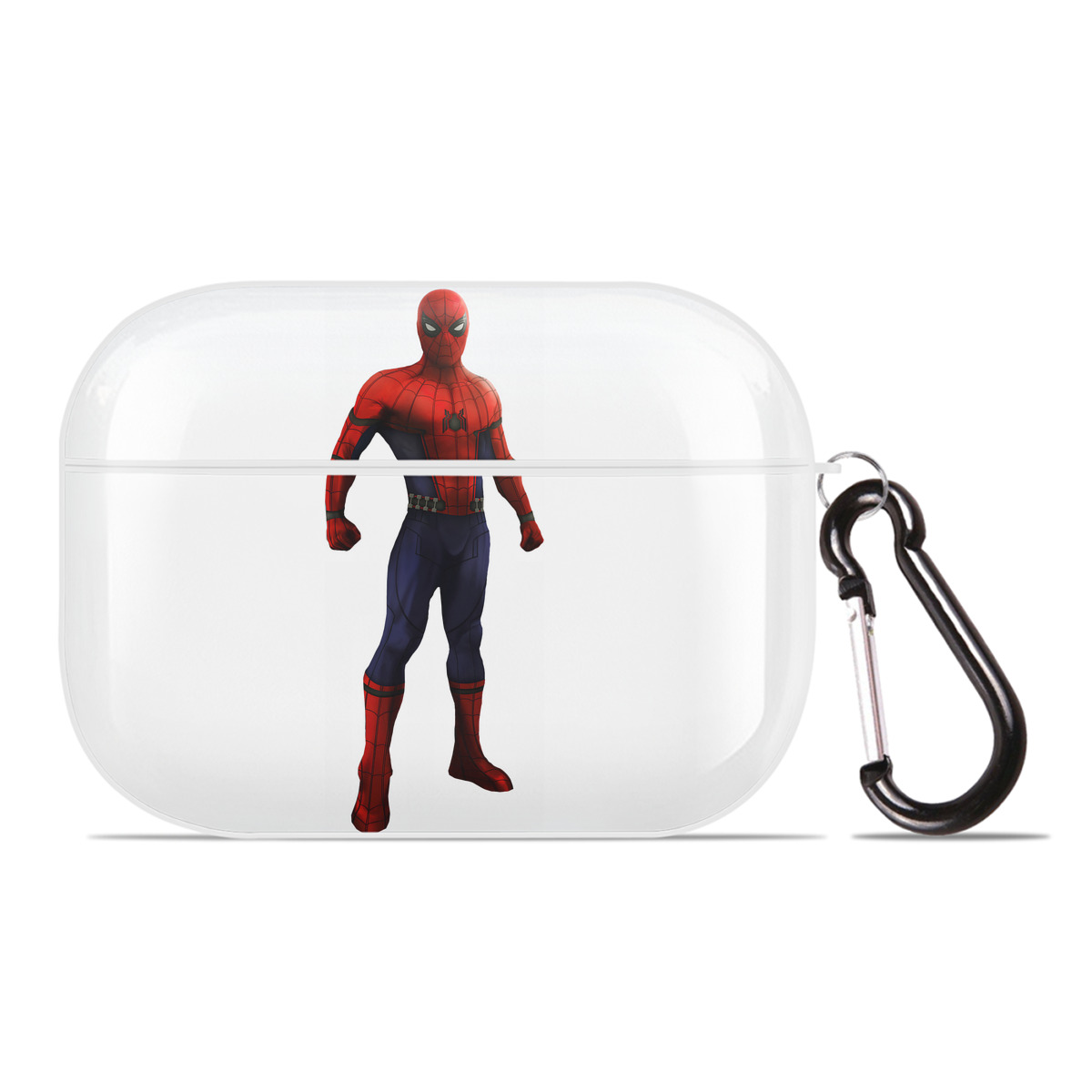 （画像用） Spider Man スパイダーマン 【AirPods Pro用】ハードシェル保護ケース 耐衝撃・防指紋・カラビナ付き商品仕様