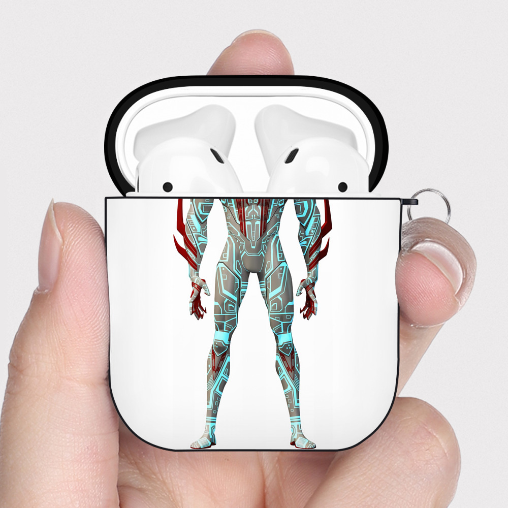 （画像用） Spider Man スパイダーマン AirPods 第2世代保護ケース ハードシェル ブラック 耐衝撃・防指紋・カラビナ付き