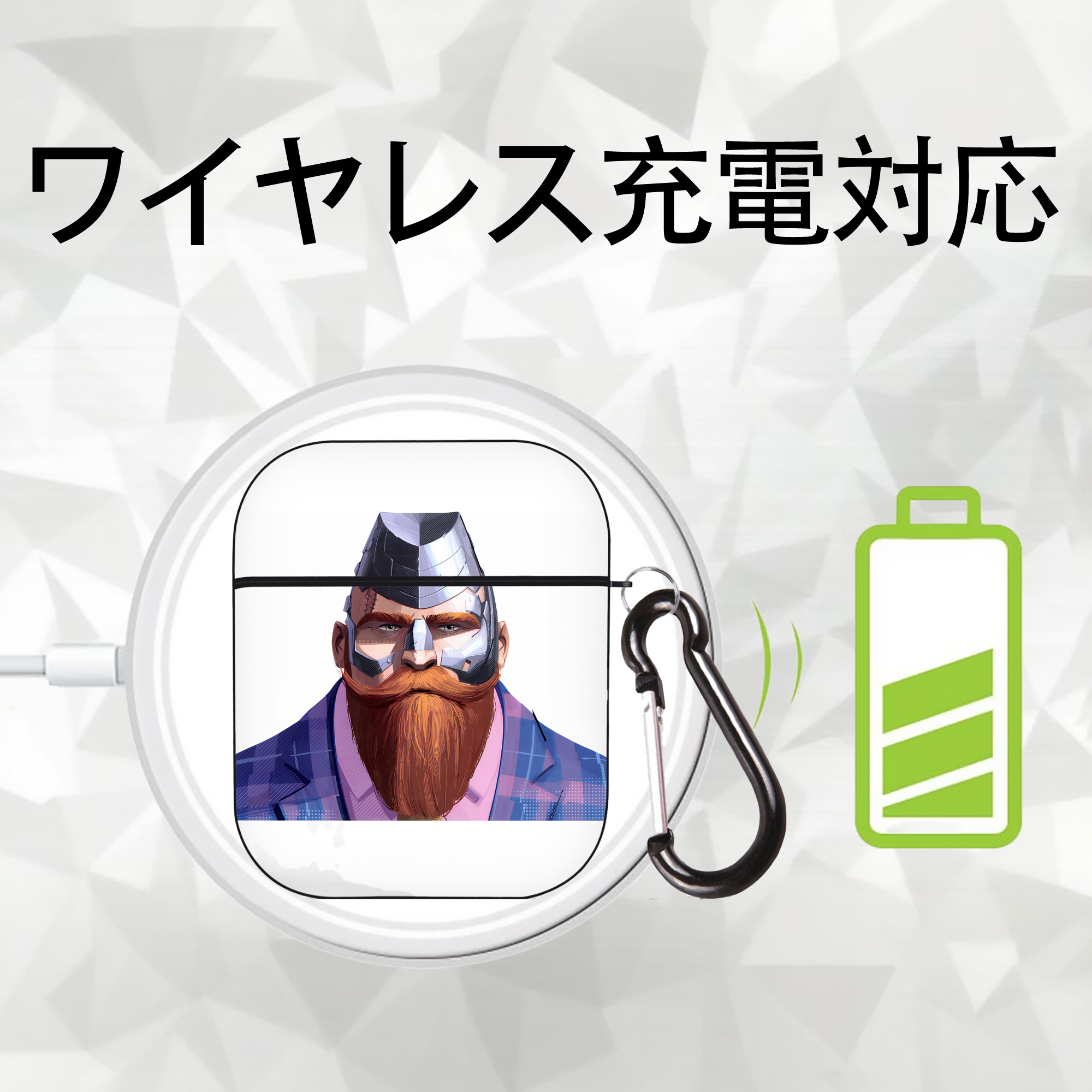 Spider Man スパイダーマン AirPods 第2世代保護ケース ハードシェル ブラック 耐衝撃・防指紋・カラビナ付き