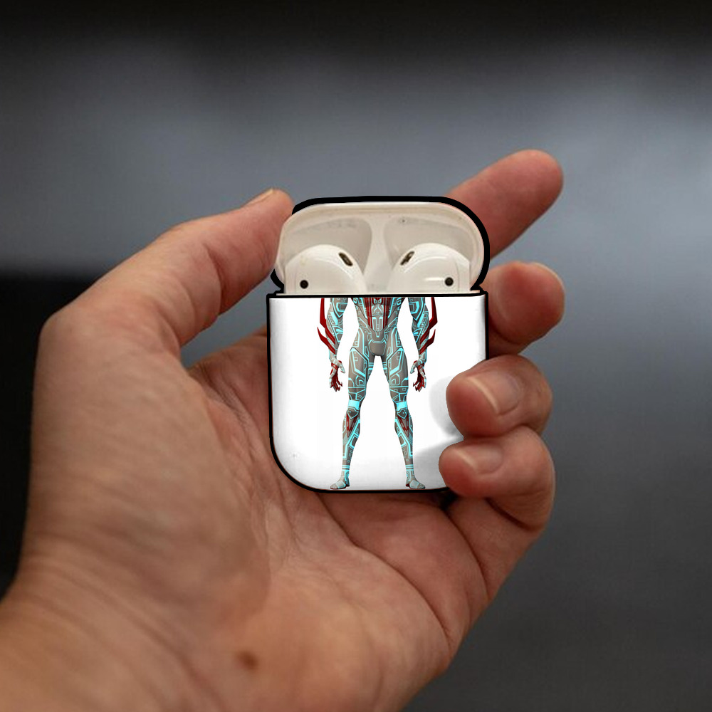 Spider Man スパイダーマン AirPods 第2世代保護ケース ハードシェル ブラック 耐衝撃・防指紋・カラビナ付き