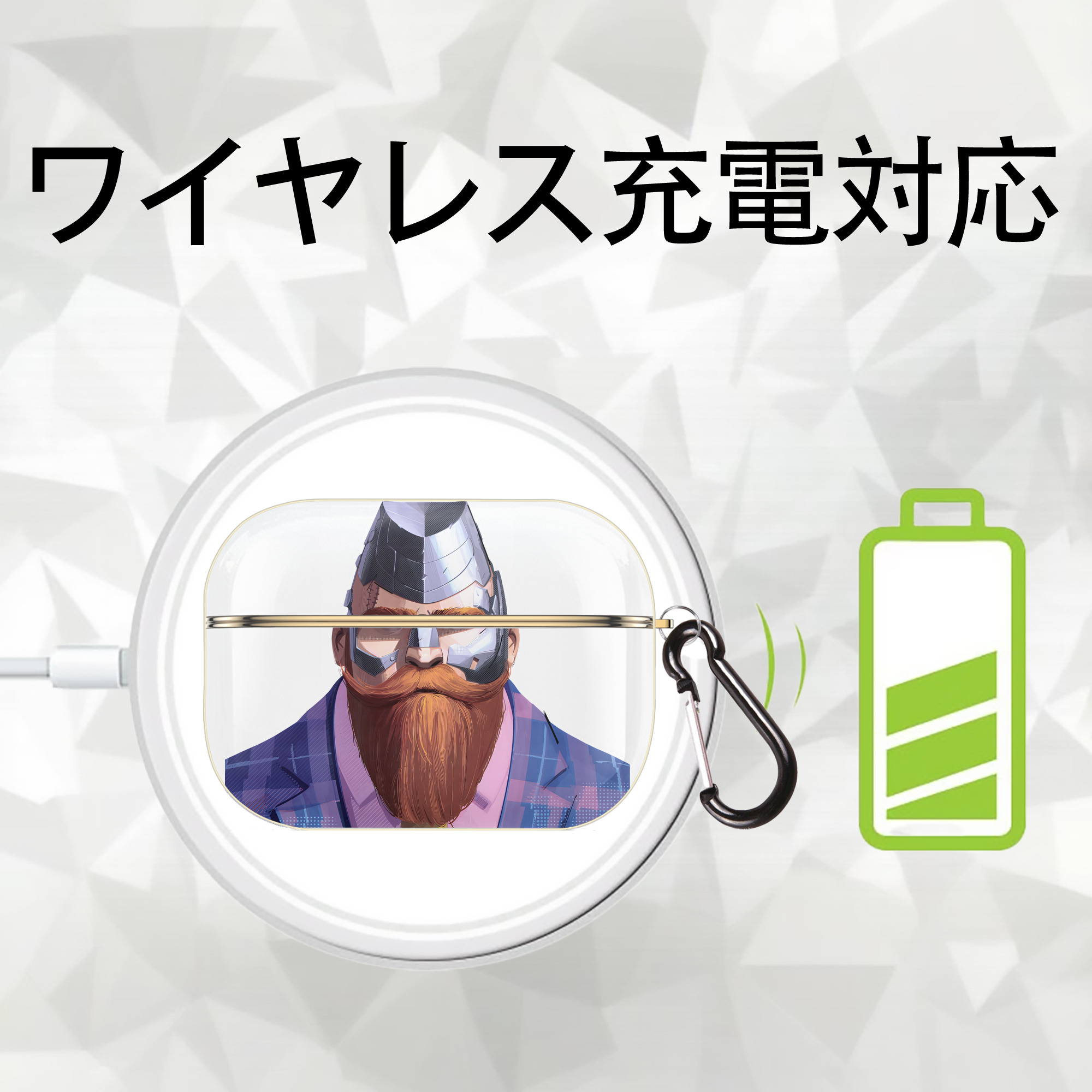 Spider Man スパイダーマン 【AirPods Pro用】ハードシェル保護ケース｜耐衝撃・防指紋・カラビナ付き商品仕様