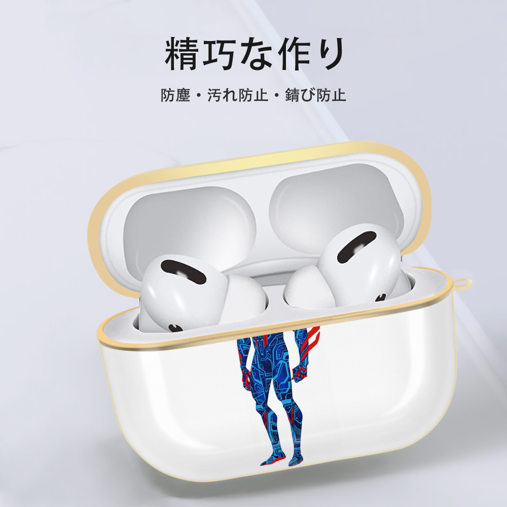 Spider Man スパイダーマン 【AirPods Pro用】ハードシェル保護ケース｜耐衝撃・防指紋・カラビナ付き商品仕様