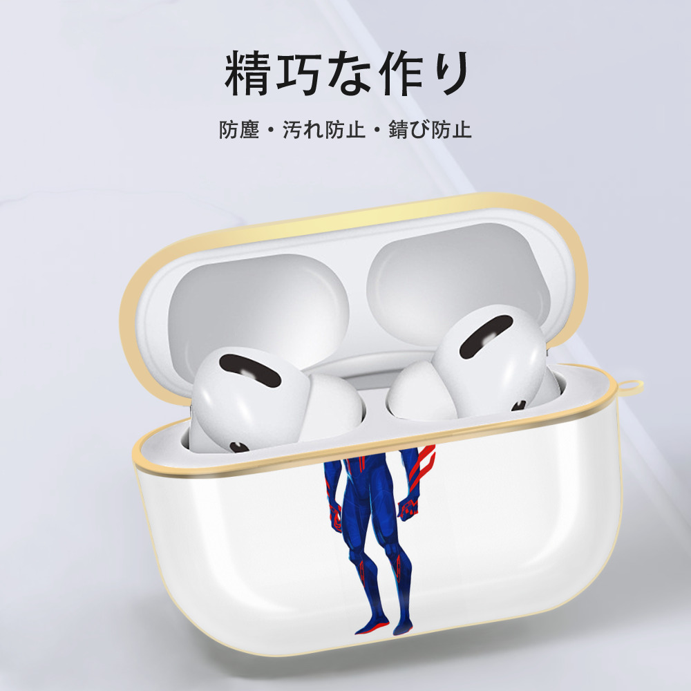 Spider Man スパイダーマン 【AirPods Pro用】ハードシェル保護ケース｜耐衝撃・防指紋・カラビナ付き商品仕様