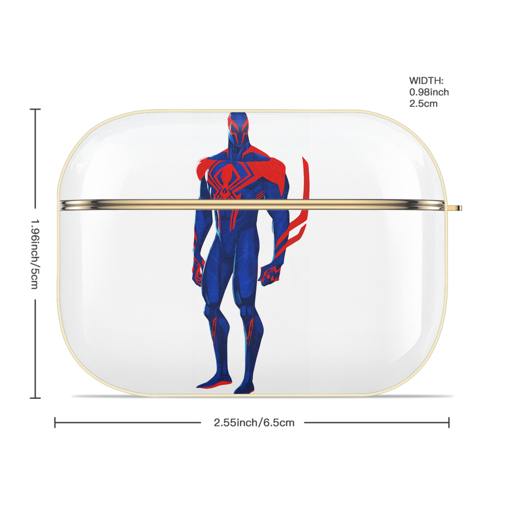 Spider Man スパイダーマン 【AirPods Pro用】ハードシェル保護ケース｜耐衝撃・防指紋・カラビナ付き商品仕様